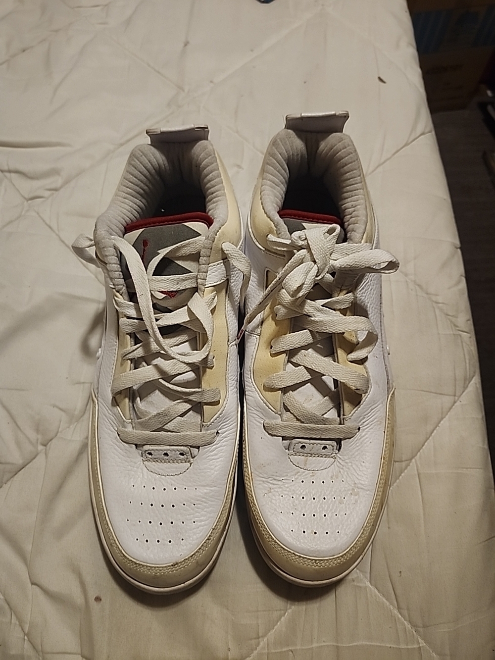 Nike Air Jordan Flipsyde White Elephant Men’s White and Red Low-Top Sneakers